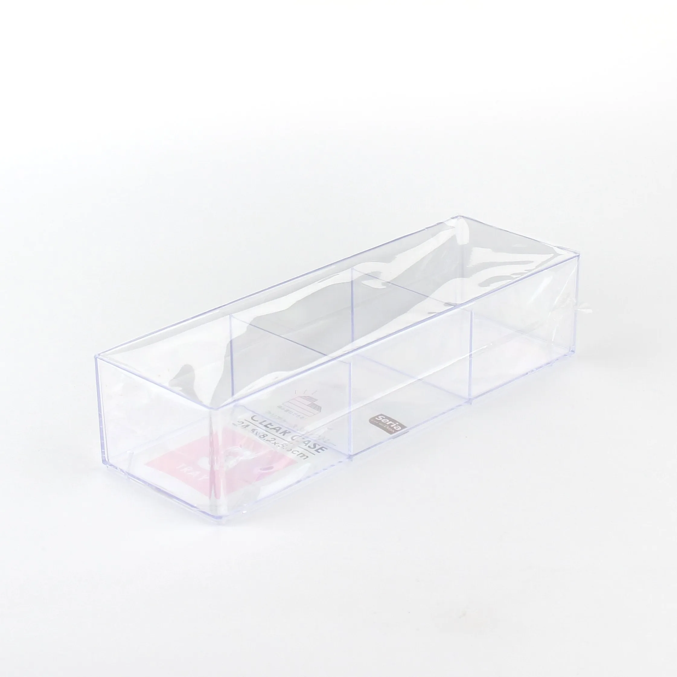 3-Section Clear Stackable Case Tray
