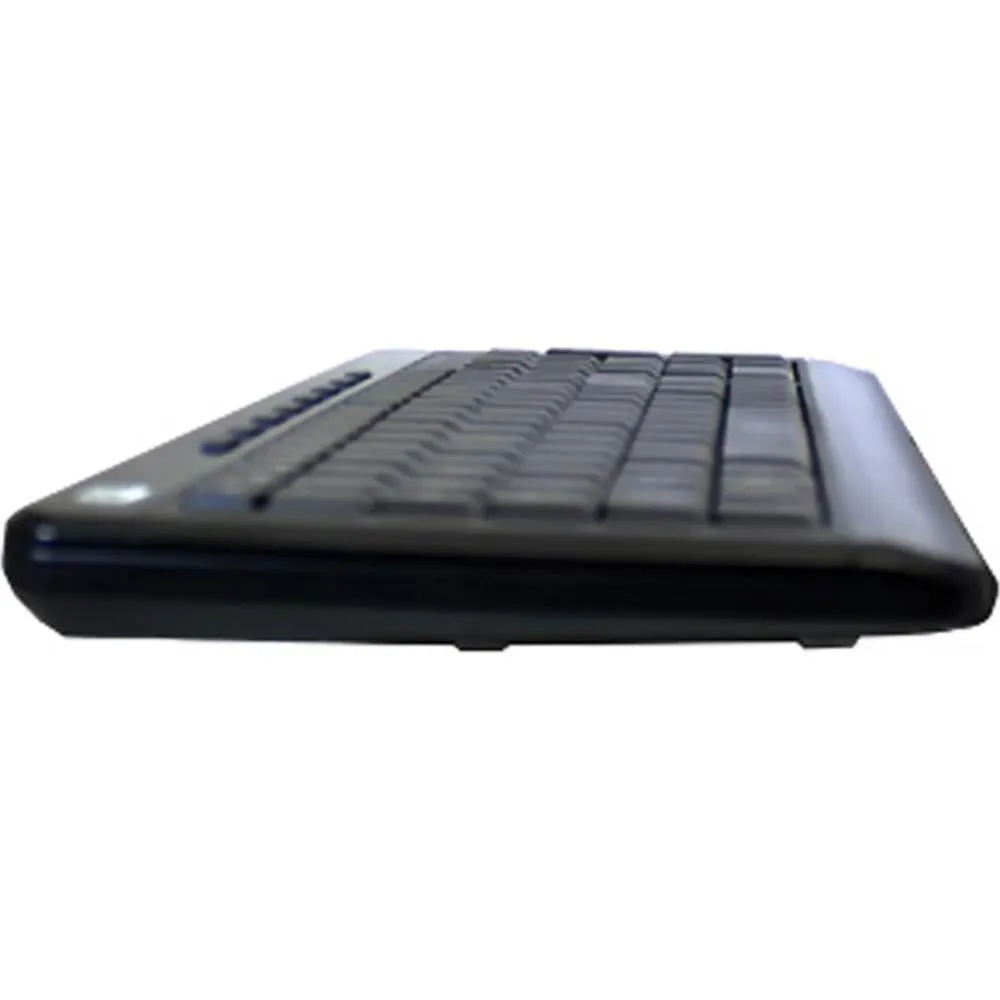 Adesso AKB-120EB SlimTouch 120 3-Color Illuminated Compact Multimedia Keyboard