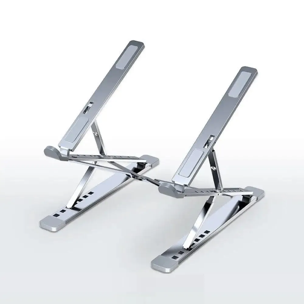 Adjustable Aluminum Cooling Pad Laptop Stand for Macbook Laptop Computer