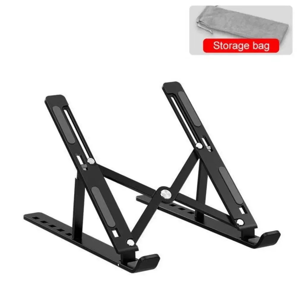 Adjustable Aluminum Cooling Pad Laptop Stand for Macbook Laptop Computer