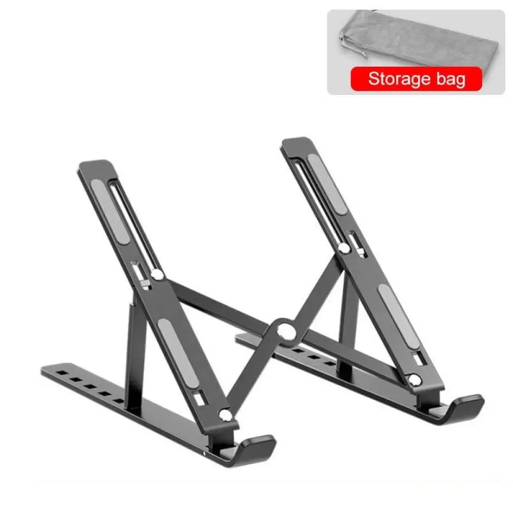 Adjustable Aluminum Cooling Pad Laptop Stand for Macbook Laptop Computer
