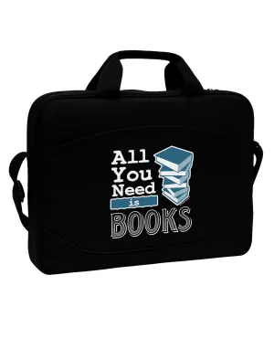 All You Need Is Books 15&#x22; Dark Laptop / Tablet Case Bag