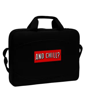 And Chill 15&#x22; Dark Laptop / Tablet Case Bag