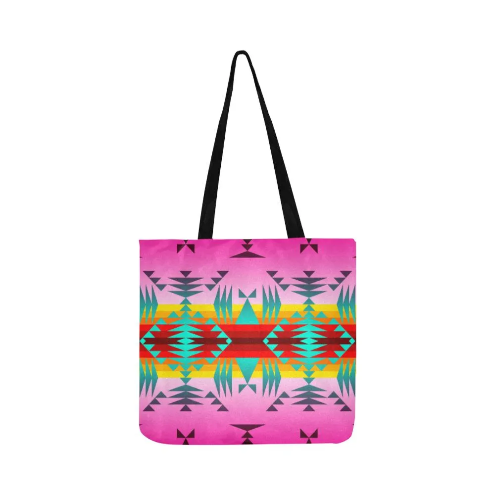 Between the Cascade Mountains Reusable Shopping Bag (Two sides)