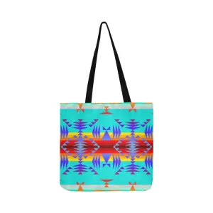 Between the Mountains Fire Reusable Shopping Bag (Two sides)