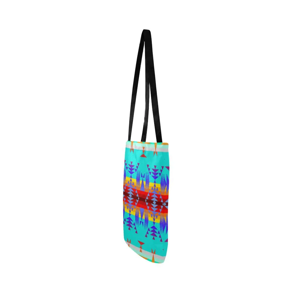 Between the Mountains Fire Reusable Shopping Bag (Two sides)
