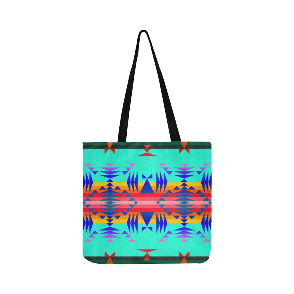 Between the Mountains Spring Reusable Shopping Bag (Two sides)