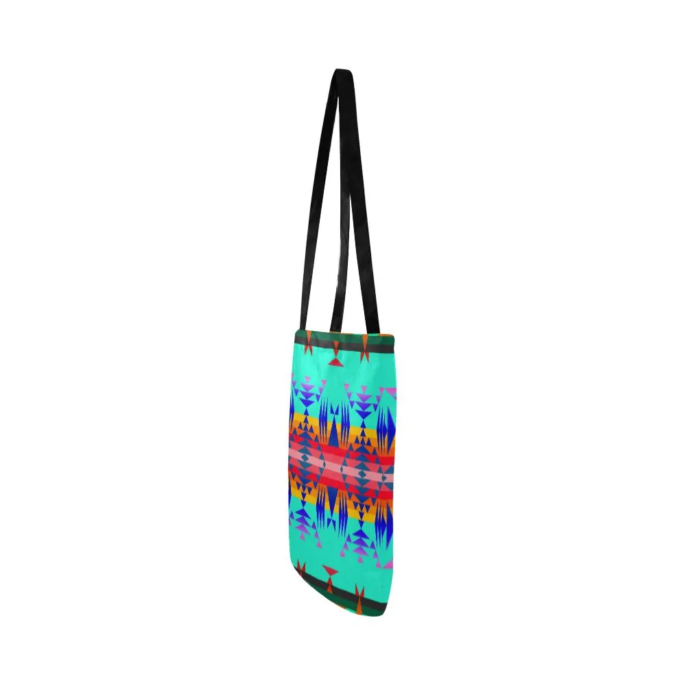 Between the Mountains Spring Reusable Shopping Bag (Two sides)