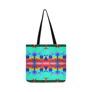 Between the Mountains Spring Reusable Shopping Bag (Two sides)