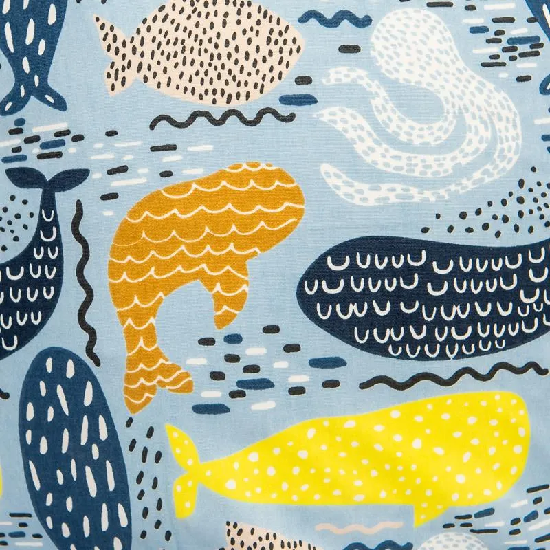 Cocoon Couture Bean Bag Cover - Whale - Small