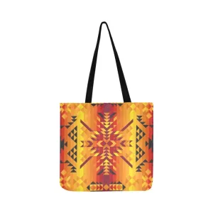 Desert Geo Yellow Red Reusable Shopping Bag (Two sides)
