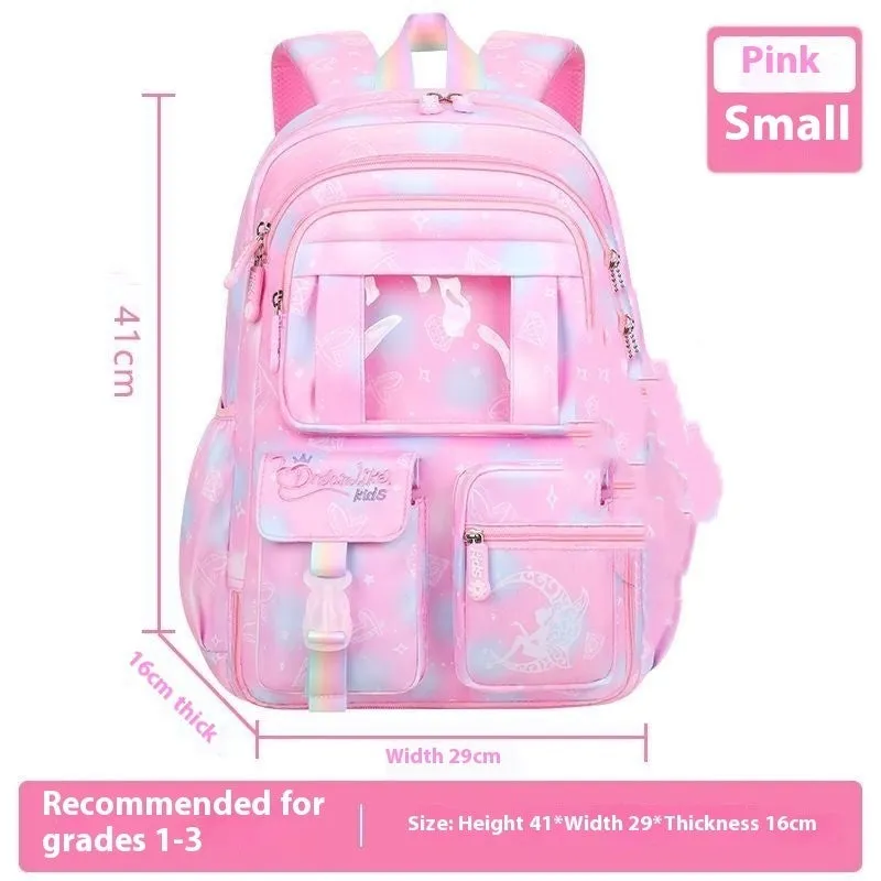 Fantasy Girl Kids Backpack Large Capacity, Waterproof & Cute