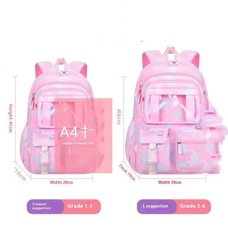 Fantasy Girl Kids Backpack Large Capacity, Waterproof & Cute