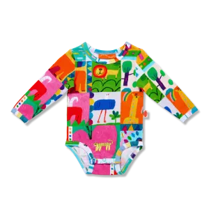 Halcyon Nights Safari Park Long Sleeve Bodysuit