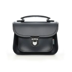 Handmade Leather Bag - Luna Navy Blue - Made In The UK