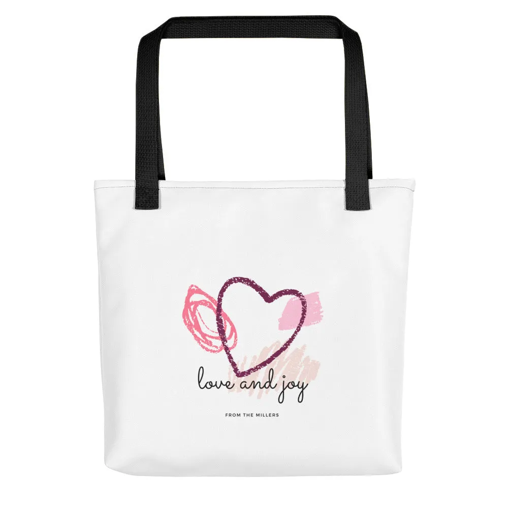 Heart Silhouette Personalized Design Tote bag