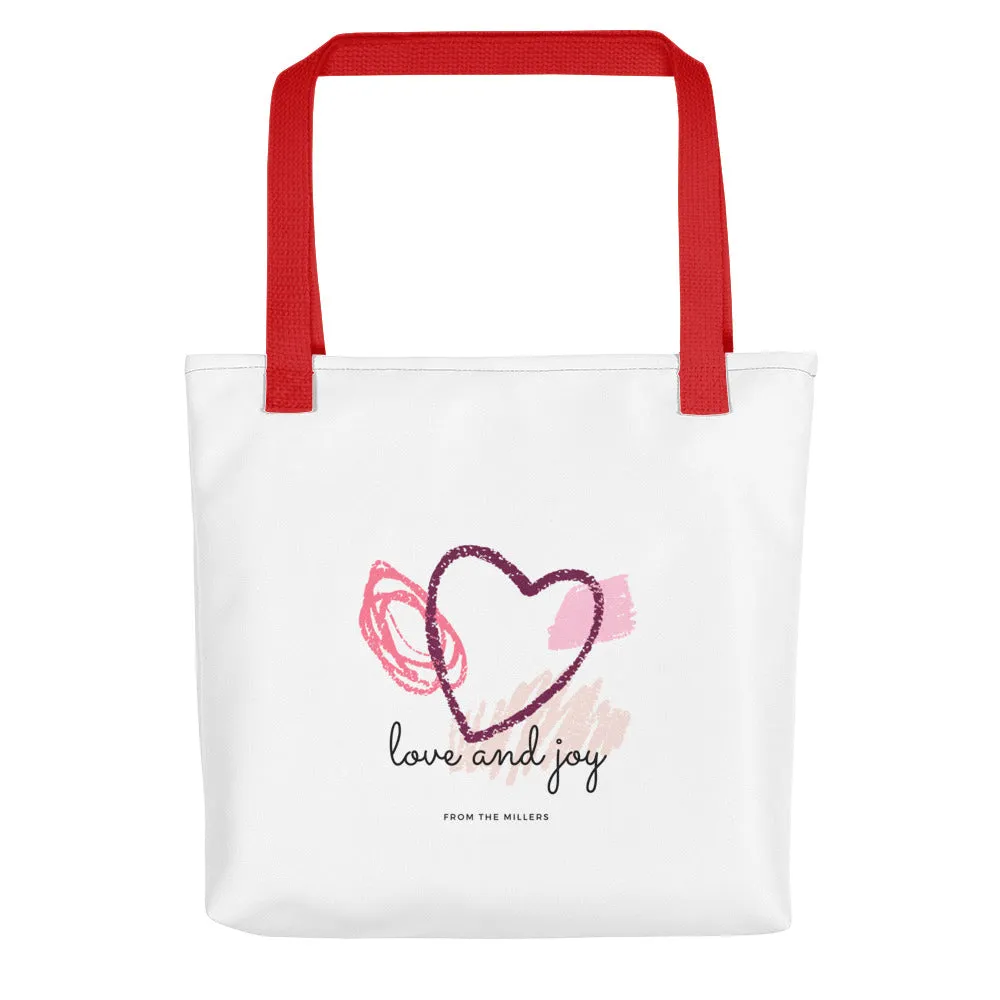 Heart Silhouette Personalized Design Tote bag