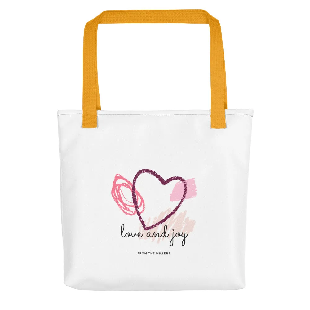 Heart Silhouette Personalized Design Tote bag