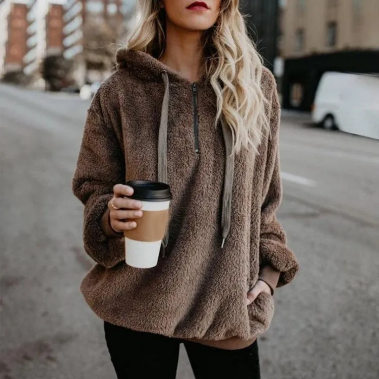 HOT SALE 50% OFFFashion Warm Casual Loose Hooded Sweatshirt