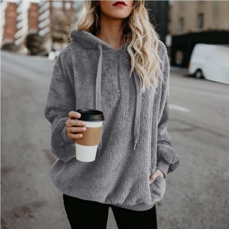 HOT SALE 50% OFFFashion Warm Casual Loose Hooded Sweatshirt
