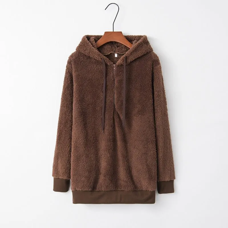 HOT SALE 50% OFFFashion Warm Casual Loose Hooded Sweatshirt