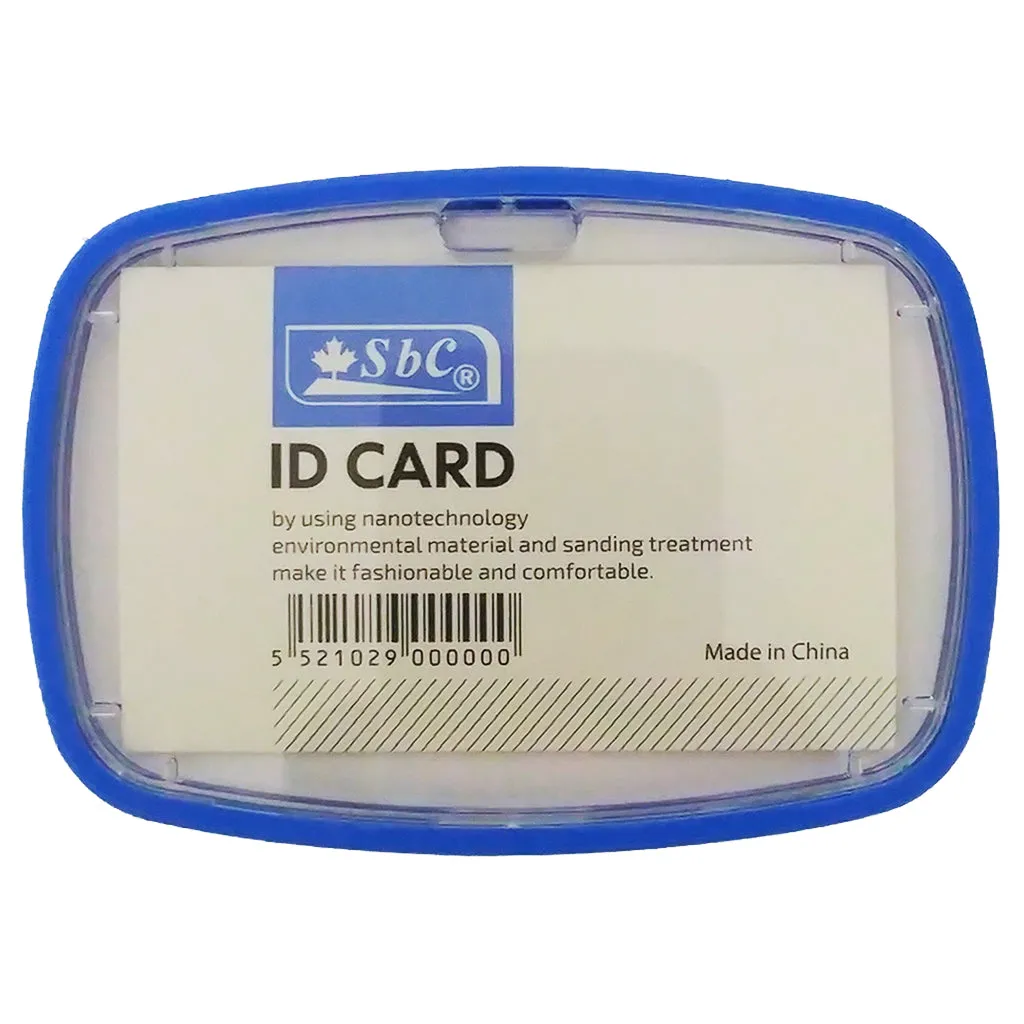 ID Card Holder Blue with Rubber