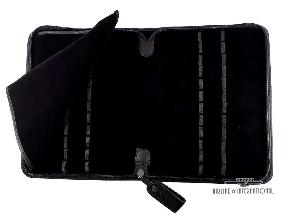 Italian Napa Leather 24-Pen Portfolio