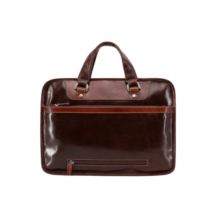 Medium-Sized Jekyll & Hide Laptop Briefcase in Tobacco Color