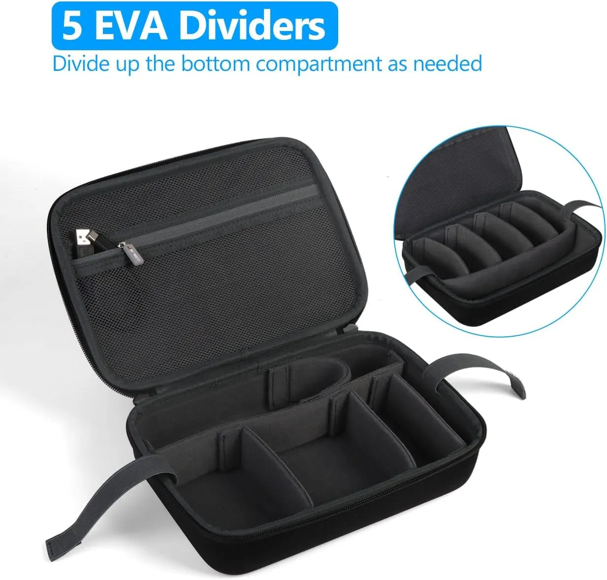 JSVER Carrying Case for GoPro Action Camera (Black)