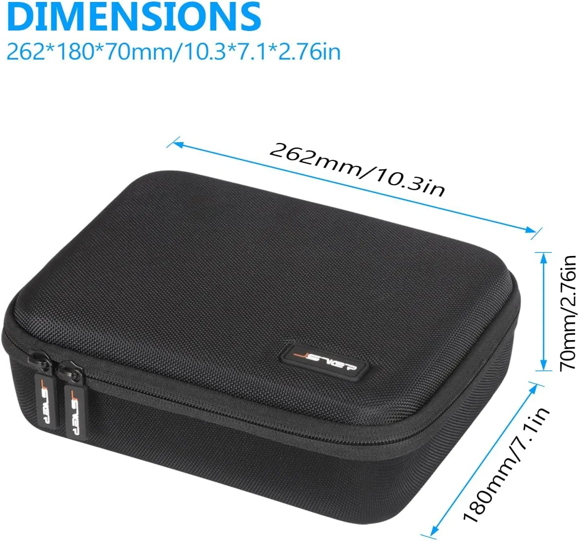 JSVER Carrying Case for GoPro Action Camera (Black)