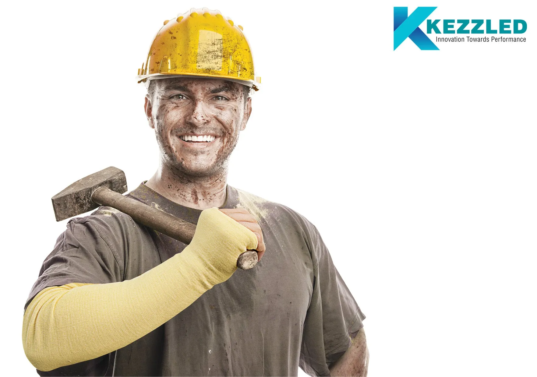 KEZZLED®- safety sleeves, safety products, Protective Arm Sleeves, Arm Guards Thumb Hole Black