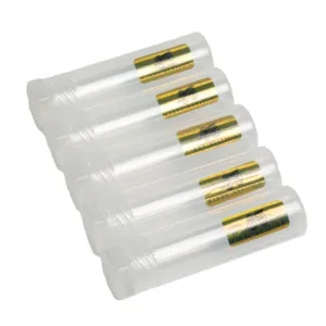 Set of 5 Kirby Allison Plastic Cigar Storage Tubes - Premium Quality