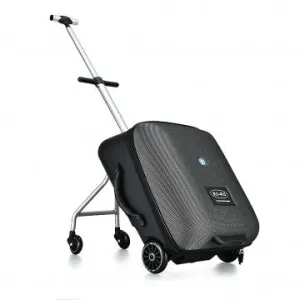 Koku Baby Travel Stroller and Ride-On Expandable Cabin Size Luggage - Sleek Black Design