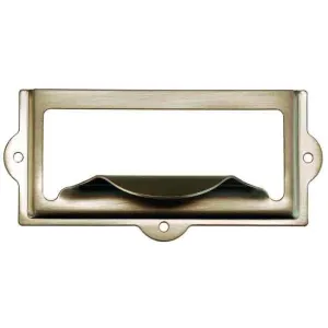 Large Vintage Label Holders, Nickel