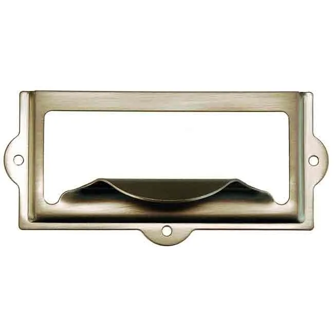 Large Vintage Label Holders, Nickel