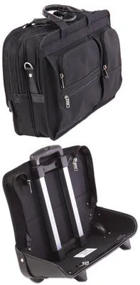 McKlein P Series CLINTON 58445 Polyester 17" Detachable-Wheeled Laptop Case