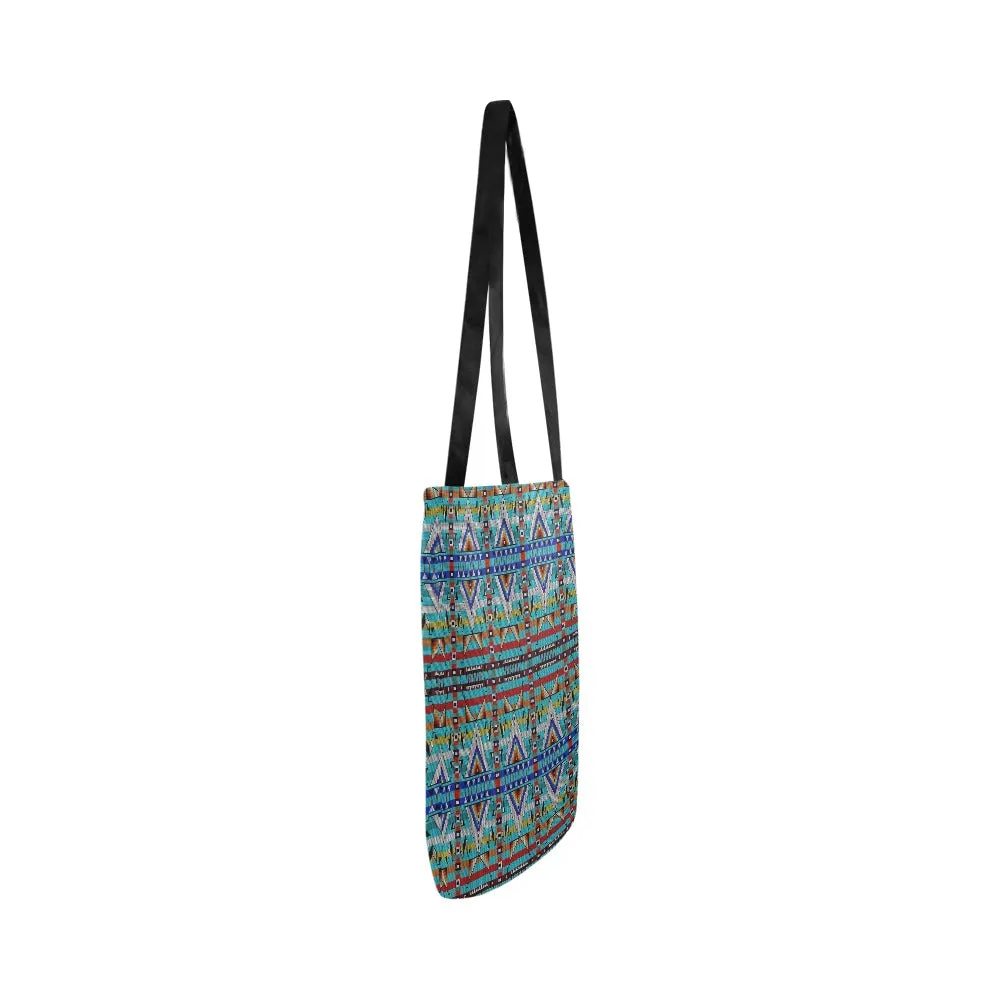 Medicine Blessing Turquoise Reusable Shopping Bag (Two sides)