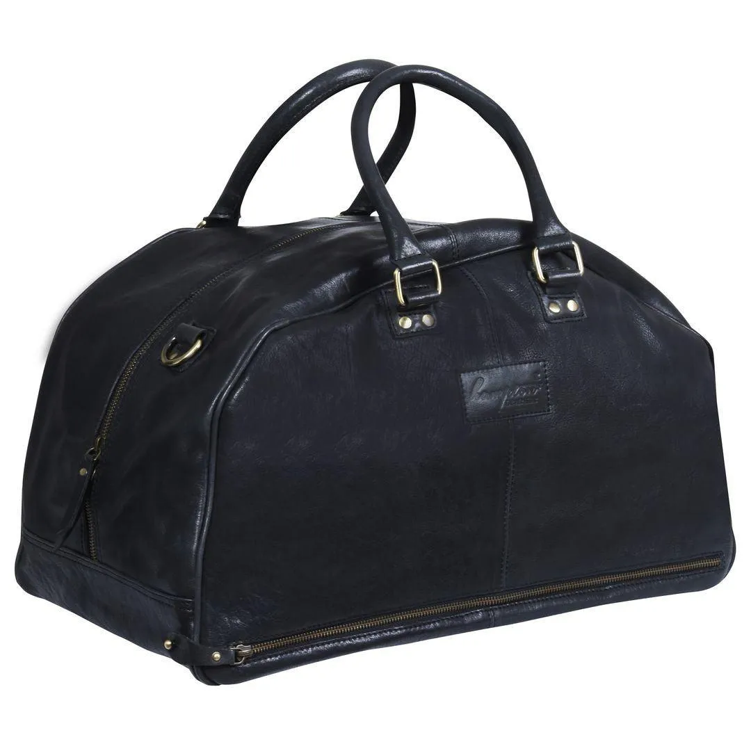 Mens Hand Made Real Leather Overnight Travel Gym Weekend Bag Duffle Carry On