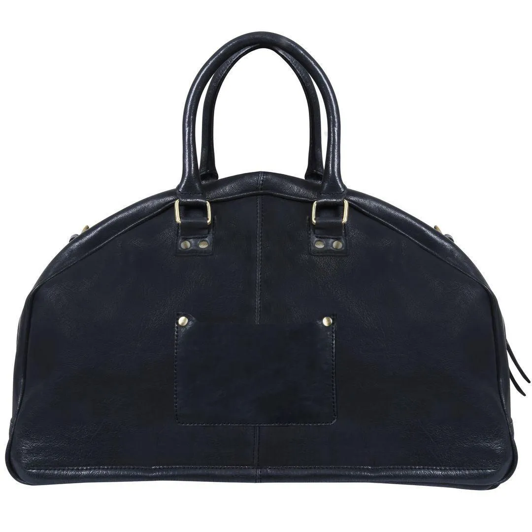 Mens Hand Made Real Leather Overnight Travel Gym Weekend Bag Duffle Carry On
