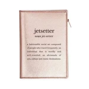 Mytagalongs Jetsetter Passport Case Rose Gold