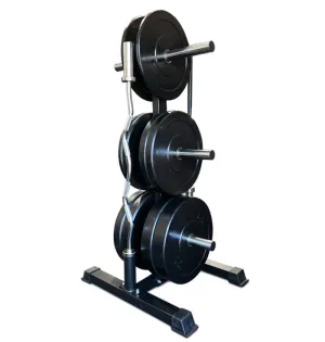 PL7350 Tall Bumper Plate Tree w/ 2 Bar Holders PRE ORDER