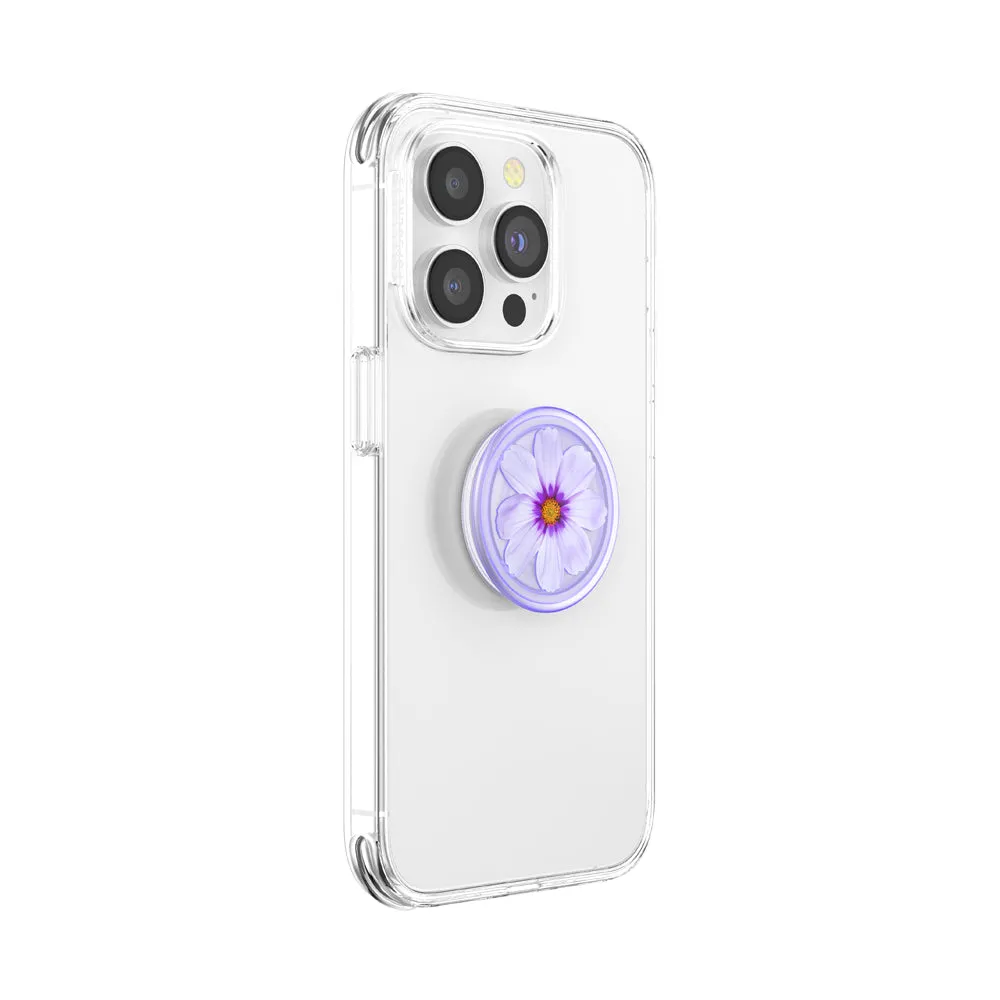 PopSockets PopGrip Plant| Gel Phone Grip & KickStand, Pemovable Peusable Washable, Works with  Smooth Hard Plastic Case, Easy Remove Top for Wireless Charging - Purple Cosmo