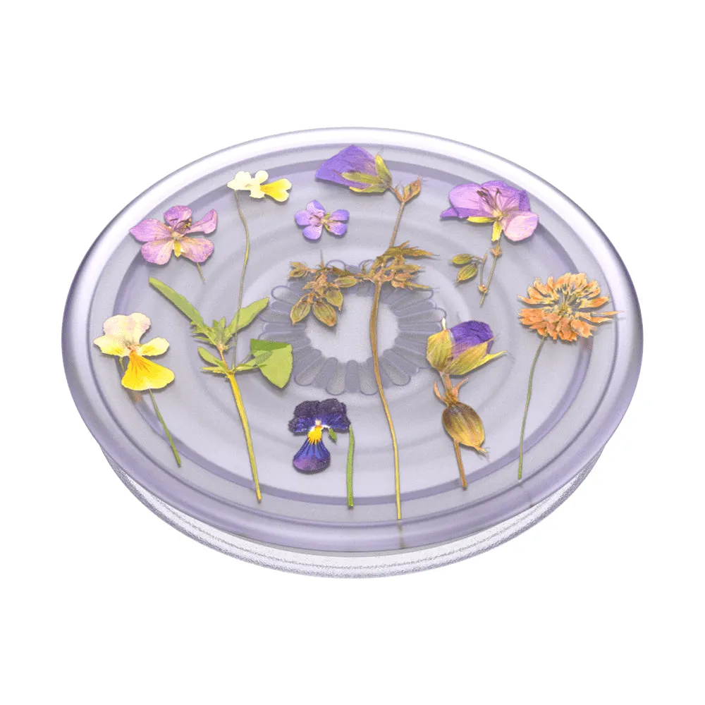 PopSockets PopGrip Plant| Gel Phone Grip & KickStand, Pemovable Peusable Washable, Works with  Smooth Hard Plastic Case, Easy Remove Top for Wireless Charging - Purple Fields