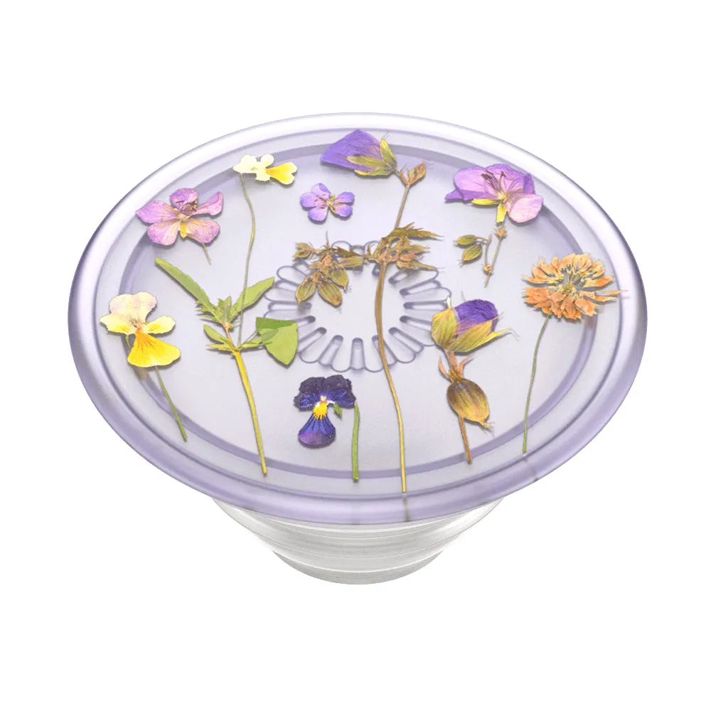 PopSockets PopGrip Plant| Gel Phone Grip & KickStand, Pemovable Peusable Washable, Works with  Smooth Hard Plastic Case, Easy Remove Top for Wireless Charging - Purple Fields