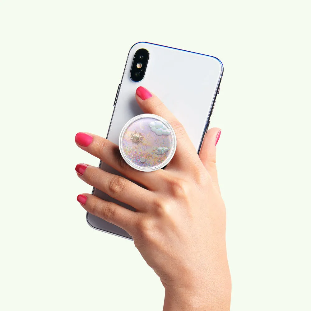PopSockets PopGrip Premium| Gel Phone Grip & KickStand, Demovable Deusable Washable, Works with  Smooth Hard Plastic Case, Easy Remove Top for Wireless Charging - Dreamy Whirl