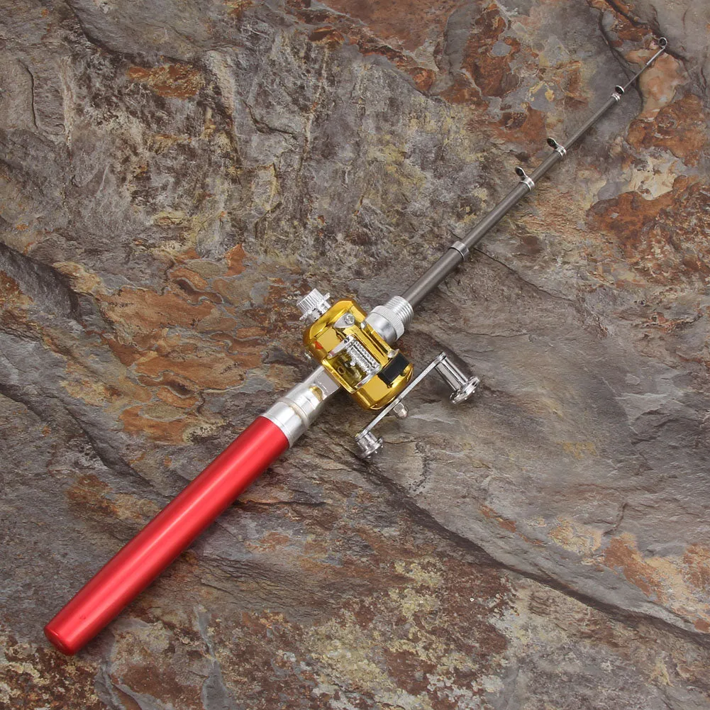 Portable Aluminum Alloy Lightweight Telescopic Pen Fishing Rod