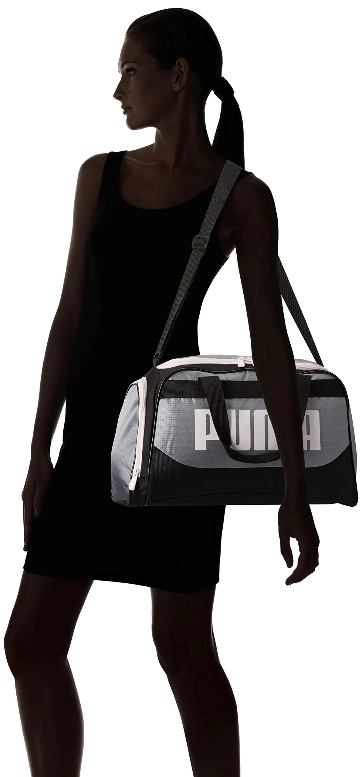 PUMA Women's Evercat Dispatch Duffel, Grey/Black, OS