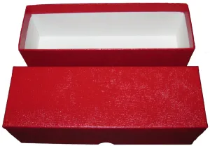 Red Single Row Box for Coin Slabs/Crowns and 2.5x2.5s  - 8.5" - 2166