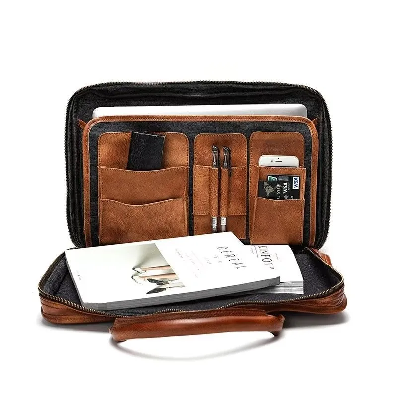 RetroLuxe Cowhide Travel Tote: Elegant Luxury Handbag