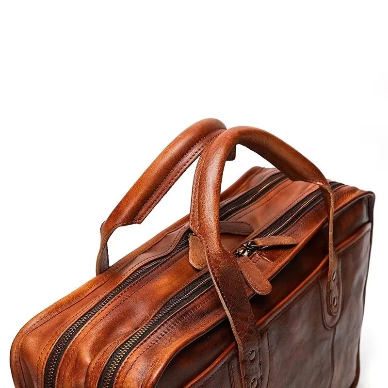 RetroLuxe Cowhide Travel Tote: Elegant Luxury Handbag